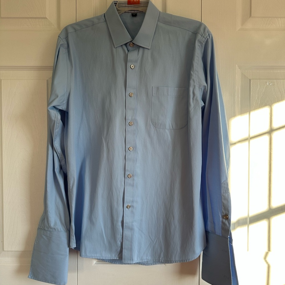 Men's Medium  Blue Dress Shirt